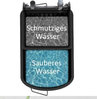 HOMCOM Putzwagen mit Wischmopp Presse mit 20 L Eimer für Hotel Schwarz